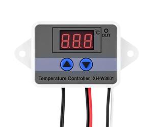 QWORK® Modulo Regolatore di Temperatura Digitale LED, 12 V CC 120W, Intervallo -50℃ a 110℃, Modalità Riscaldamento e Raffreddamento, Sonda impermeabile da 1 m