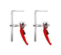 QWORK® Morsetto a vite, sgancio rapido con capacità di 160 mm e profondità della scanalatura di 58 mm per taglio, 2 Pezzi