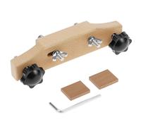 QWORK Morsetto per ponte chitarra, accessorio per chitarra acustica e classica, per una facile sostituzione del ponte, include guarnizioni in sughero e chiave a L