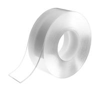 QWORK® Nastro Biadesivo Extra Forte per Montaggio, 3 Metri x 3cm x 2mm, Acrilico-gel, Rimovibile e Riutilizzabile