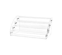 QWORK® Organizzatore Porta Smalto per Unghie a 4 Livelli, Espositore in Acrilico Trasparente, Contiene circa 40 Bottiglie