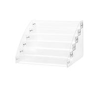 QWORK® Organizzatore Porta Smalto unghia a 6 Livelli, Espositore in Acrilico, Scaffale Trasparente per Smalto unghia, Contiene circa 60 Bottiglie