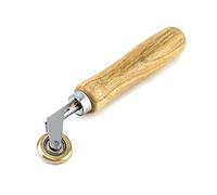 QWORK® Ottone Rullo di Pressione, Rullo Manuale Saldato per Appiattire la Membrana Impermeabile, Cucitura d'Angolo, Telone (6 mm)