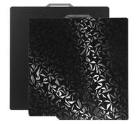 QWORK® Piastra di Costruzione PEO+PET Compatibile con Bambulab X1/X1C/X1E/P1P/P1S/A1-257x257mm, Alta Resistenza, Adesione Ottimale