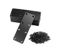 QWORK Piastra di riparazione piatta, 20 pezzi 15-1/2 "x 2" staffa diritta in metallo riparazione riparazione staffa di giunzione, angolo retto, connettore staffa piatta con viti, per mobili in legno mobili