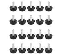 QWORK® Piedini Regolabili Per Mobili, Piedini Di Livellamento, M6x20mm, 20 Pezzi