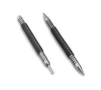 QWORK Pin Punches 1/32 "e 1/16" Nail Set, Nail Setter e cerniera Pin Punch Set, 2 pezzi doppia testa molla strumento, 3500 PSI Strike Force porta Pin strumento di rimozione,