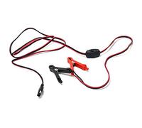 QWORK® Pince Crocodile D'extension Câble Harnais Fils, Adattatore a sgancio rapido SAE a Clip a Coccodrillo con 8FT / 2.5M 16 AWG, Cavo di Ricarica per Auto e Moto