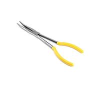 QWORK Pinza A Becco Curvo, 25 °, con impugnatura antiscivolo per la riparazione di piccoli spazi, 280mm / 11"