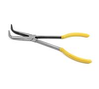 QWORK Pinza A Becco Curvo, 90 °, con impugnatura antiscivolo per la riparazione di piccoli spazi, 270mm / 11"