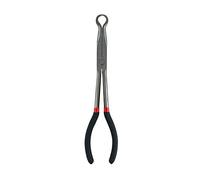 QWORK® Pinza a becco lungo, Pinza A Becco Curvo, con punta ad anello, Per Candele Di Accensione, 280 mm