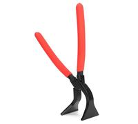 QWORK® Pinza per lamiera, pinza pieghevole, angolata a 45°, larghezza 60 mm - lunghezza totale 280 mm