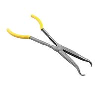 QWORK® Pinze lunghe a becco curvo, pinze a becchi Lunghi per Candele, pinza per candela di accensione, forma a O di pinza strumento di riparazione, 280mm / 11"