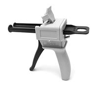 QWORK® - Pistola per Colla Epossidica 50 ml, pistola erogatrice per miscelazione, rapporto 1: 1/1: 2 AB, ugello di miscelazione statico
