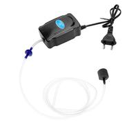 QWORK® Pompa d'aria per acquario 3W, pompa di ossigeno per acquario 2L/min, incluso tubo in silicone da 120 cm, pietra porosa e valvola di ritegno