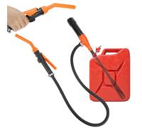 QWORK® Pompa di carburante, pompe di trasferimento liquidi portatili a batteria con ugello a fermo rapido e controllo del flusso, per carburante, olio, diesel, benzina