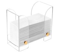 QWORK® Porta Asciugamani di Carta Acrilica, Dispenser di Asciugamani di Carta Trasparente, per Cucina, Ristorante, Bagno