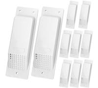 QWORK Prese d'aria per container - 20,3 x 6,6 cm grigio chiaro, confezione da 10 pezzi, design migliorato per ventilazione a flusso trasversale per una circolazione dell'aria efficiente