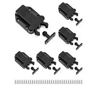 QWORK® - Push to Open Chiavistelli per Porte, Chiusure a scatto con funzione pop-up automatica, chiusura a scatto, Confezione da 6