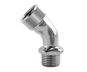 QWORK Raccordo a Gomito per Doccetta, Pezzo Angolare per Doccette, Gomito Doccia, 1/2'' Filetto Femmina e Maschio, 1 Pezzo