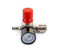 QWORK® Regolatore di Pressione del Compressore d aria 1/4 Regolatore Pneumatico