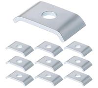 QWORK Rondella per canale del puntone, 10 pezzi, dimensioni bullone da 1/2", fissaggi per piastra per rondella per canale da 1-5/8"