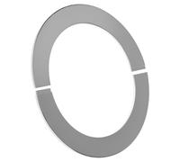 QWORK® Rosone per tubi stufa split in acciaio inox, rosone a parete per tubi e rubinetti, diametro interno 160 mm