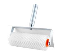 QWORK® Rullo di ventilazione 25 cm con paraspruzzi, lunghezza punta 21 mm, rullo a spuntoni, per rimuovere bolle e per superfici lisce