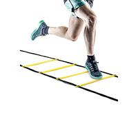 QWORK® Scaletta Agilità con Custodia - 6 Metri 12 Pioli - Scaletta per Allenamento di Calcio/Hockey/Basket