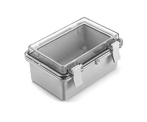 QWORK® Scatola di Derivazione Esterna, Cassetta di Derivazione Impermeabile IP65 ABS con Coperchio Trasparente PC, 150 x 100 x 70 mm