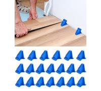 QWORK® Set da 20 distanziatori per pavimento per la posa di parquet e laminato, robusto design triangolare con dimensioni della fessura di 1/4 e 1/2 pollice