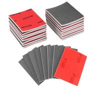 QWORK® Set di 16 Spugne Abrasive Lavabili, 8 Granulometria 180-2500 per Carteggiatura a Secco e a Umido, Ideale per Legno, Plastica e Metallo