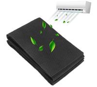 QWORK® Set di 2 Filtri a Carboni Attivi 122 cm x 20 cm x 3 mm per Condizionatori e Cappe da Cucina