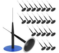 QWORK® Set di 24 Kit di Riparazione per la Cura degli Pneumatici, Toppa da 50 mm e Asta da 6 mm, per Auto, Camion e trattori