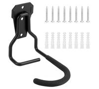 QWORK® Set di 4 Appendi Bici da Muro - Imbottiture EVA Anti Graffi, Portata fino a 35 kg, Salvaspazio e Sicuro
