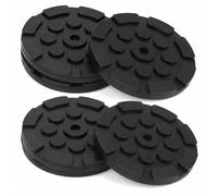 QWORK® set di 4 piastre in gomma cuscinetti in gomma Ø120mm per cric e piattaforme di sollevamento - protegge l'auto dai graffi