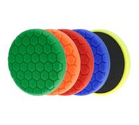 QWORK® Set di 5 Tamponi Lucidatura 150mm - Kit Professionale per Lucidatura, Ceratura, Sigillatura e Smalto - Utilizzare con Macchine Eccentriche