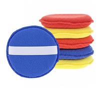 QWORK® Set di 6 Pad in Microfibra 130x20 mm - Applicazione precisa di Cera, Polish e Detergenti per Auto