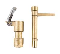 QWORK Set di chiavi per valvole ad accoppiamento rapido, in ottone, da 3/4", strumento di irrigazione con chiave di accoppiamento rapido per cortile