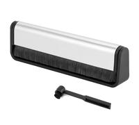 QWORK® Spazzola per Pulizia Vinile e spazzole ad ago - spazzole antistatiche in Fibra di Carbonio - pulisce a Fondo Senza danneggiare Il Disco in Vinile