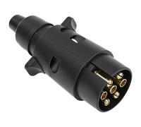 QWORK® Spina di Rimorchio a 7 Poli 12V Impermeabile - Modello di Cablaggio per Auto, Roulotte, Portabici e Portamoto