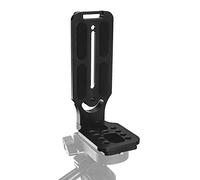QWORK® Staffa a L universale verticale per fotocamera, staffa a L per fotocamera, per treppiede con interfaccia 1/4, stabilizzatore, ecc