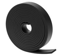 QWORK® strisce in gomma neoprene, 25 mm (L) x 5 mm (P) x 3 m (L) per guarnizioni, cuscinetti, coperture sigillanti, protezione del pavimento fai-da-te