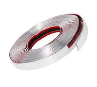QWORK® Striscia adesiva cromata, Striscia decorativa, Auto Corpo Finestra Decorazione Esterna, 25 mm x 12 m