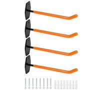 QWORK® Supporto da Parete per Pneumatici da 4 Pezzi, Porta gomme Auto da Garage, Adatto per l'organizzazione di Garage, deposito di Pneumatici