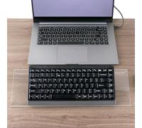 QWORK® Supporto ergonomico per Tastiera PC Inclinato, Supporto per Tastiera in Acrilico Trasparente Adatto per Ufficio, Scuola, casa