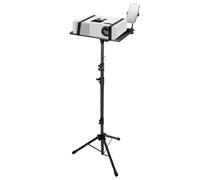 QWORK® Supporto multifunzionale per proiettore, tablet, laptop, fotocamera, altezza regolabile da 58 a 160 cm e angolo regolabile a 180°