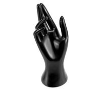 QWORK® Supporto per gioielli modello manuale realizzato in resina di alta qualità per anelli, bracciali, collane