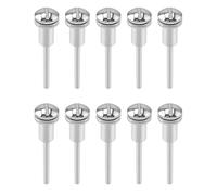 QWORK Supporto per mandrino HSS, 10 pezzi con gambo da 1/8", mola da taglio, per taglio ad alta velocità, compatibile con la maggior parte delle punte per utensili rotanti