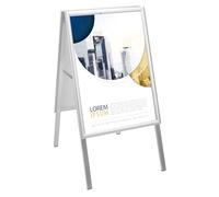 QWORK® Supporto per Poster A2, Espositore per Poster 59.4 x 42 cm, Pannello Pubblicitario, Supporto da Marciapiede